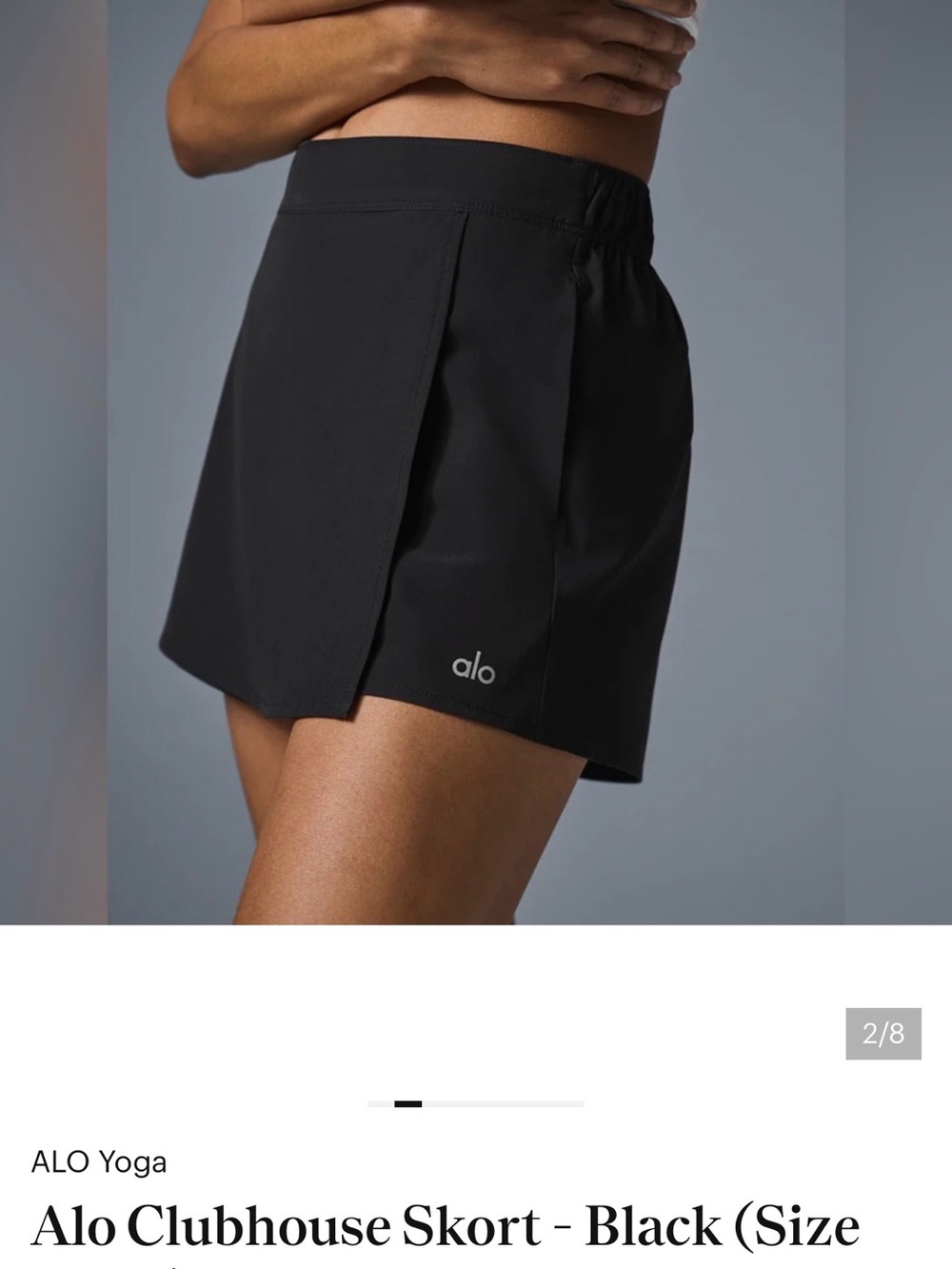 ALO Yoga Clubhouse Skort — Black
